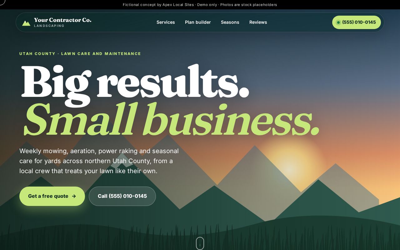 Home Services Contractor concept site