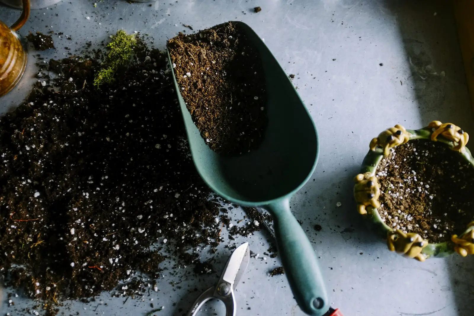 Soil and garden tools (stock placeholder)